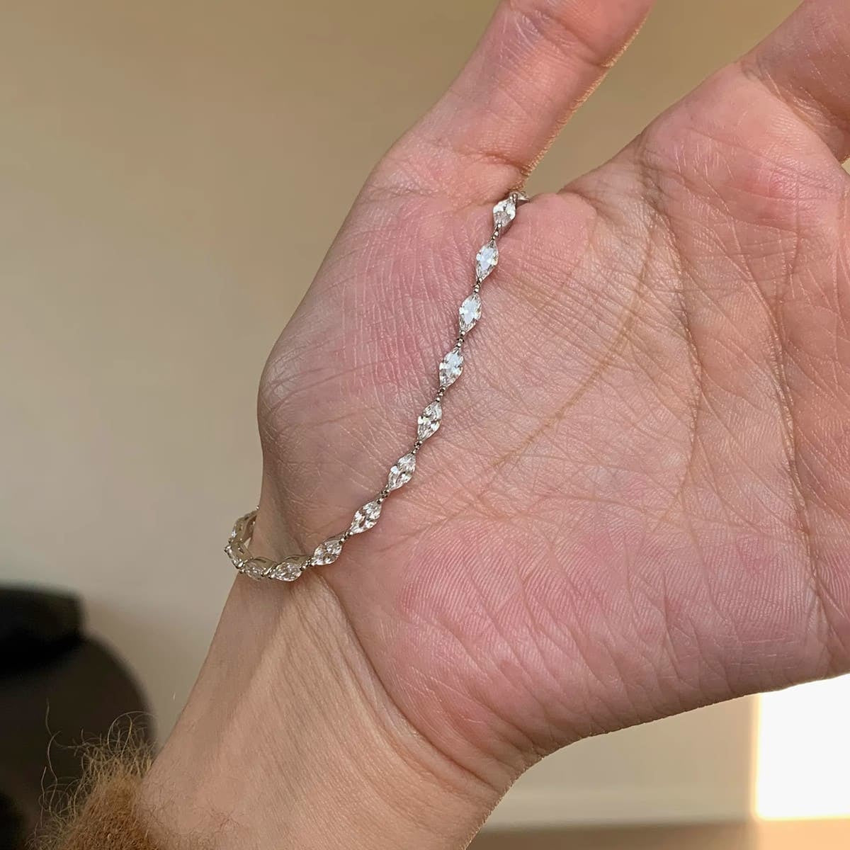 Marquise Crystal Tennis Bracelet