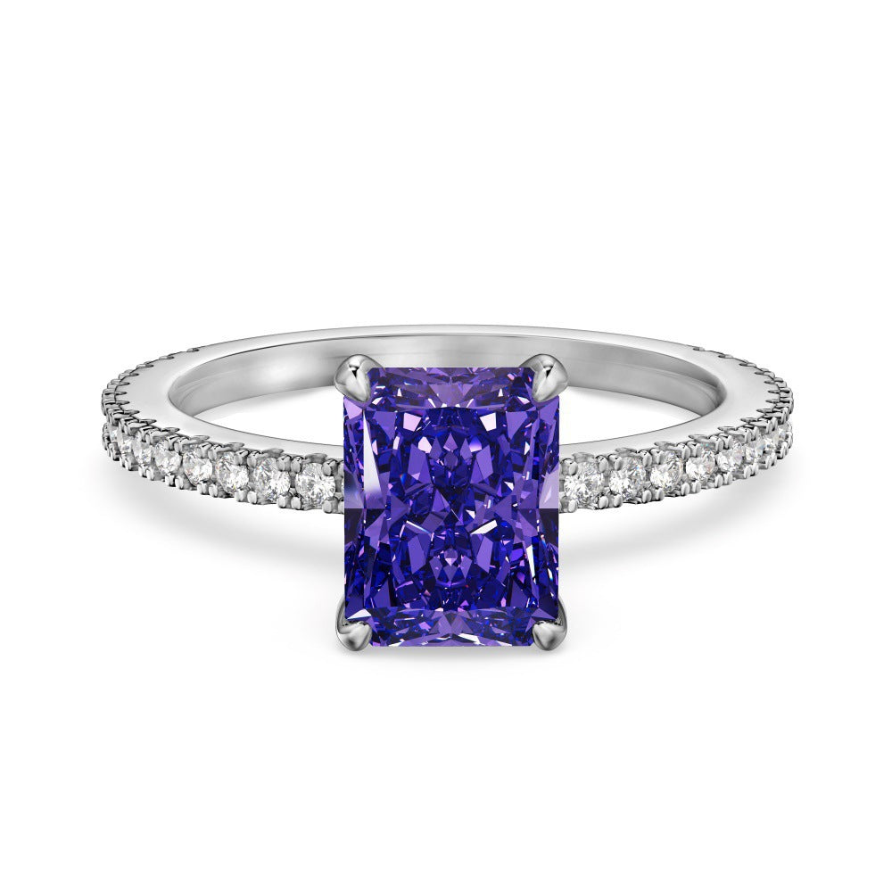 S925 Sterling Silver Radiant Bloom Ring