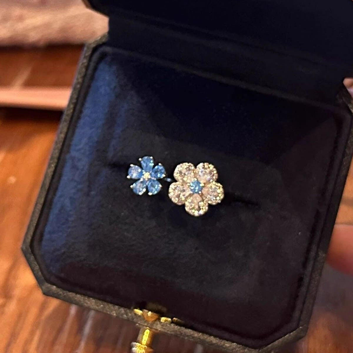 Blossom Duo Floral Open Ring