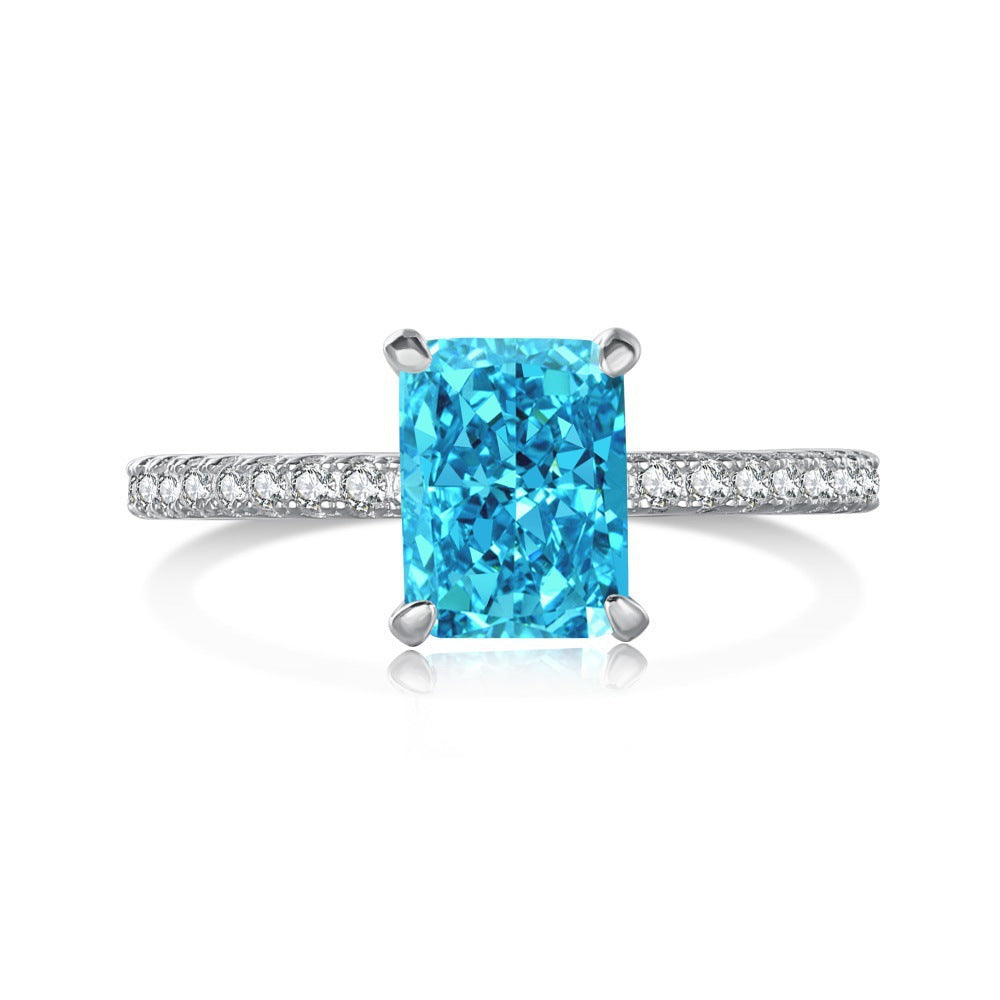 S925 Sterling Silver Radiant Bloom Ring