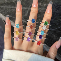 S925 Sterling Silver Radiant Bloom Ring