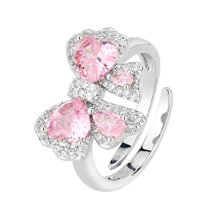 Aurora Blush™ Copper Pink Bow Jewelry Set