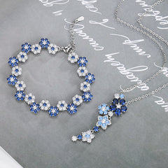 Azure Blossom Jewelry Set