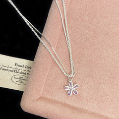 Lumière Bloom Layered Flower Necklace