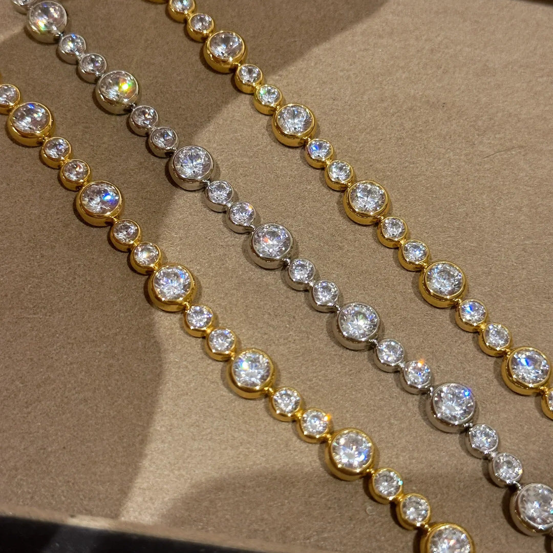 Vintage Bubble Crystal Tennis Bracelet
