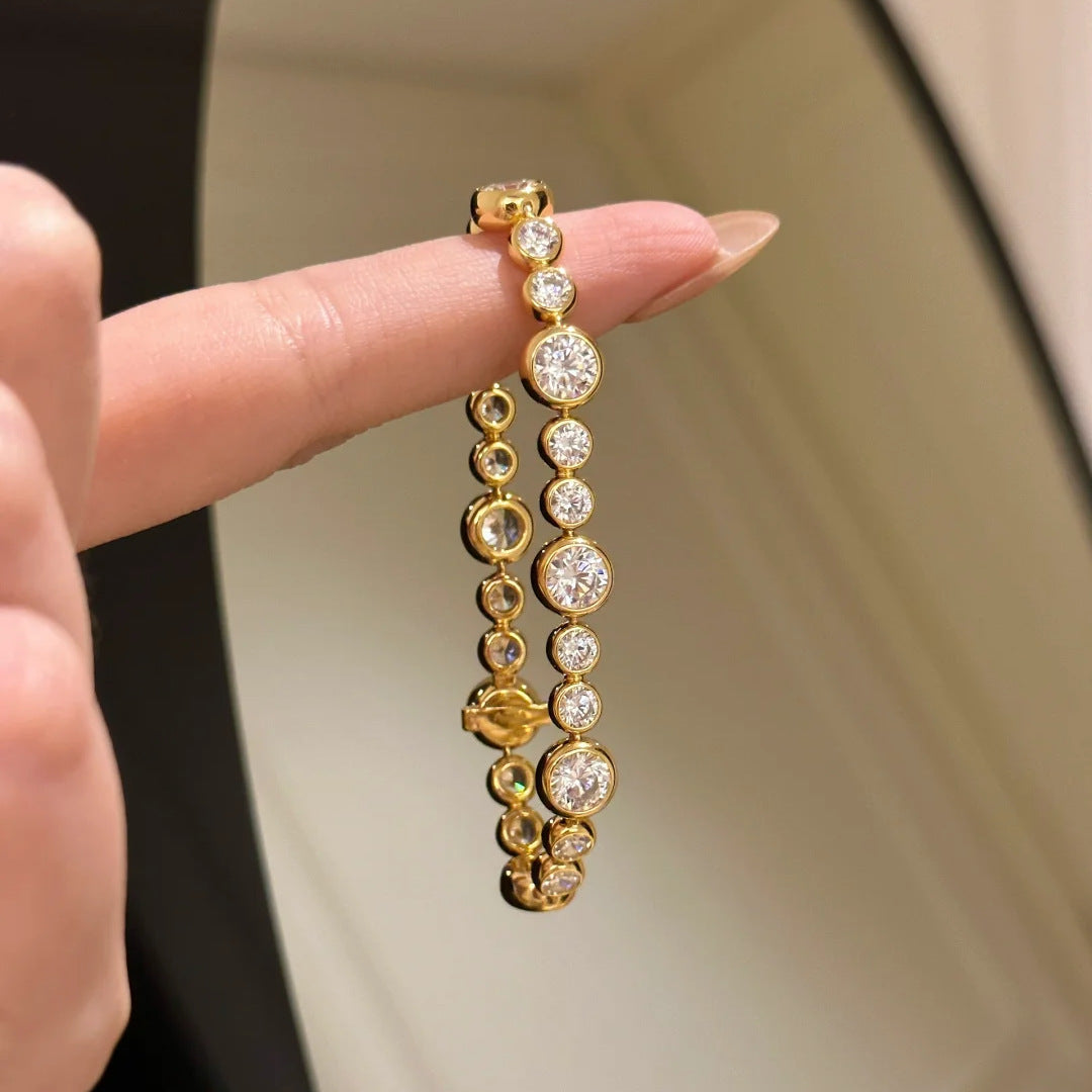 Vintage Bubble Crystal Tennis Bracelet