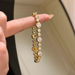 Vintage Bubble Crystal Tennis Bracelet